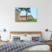 Europa, Italië, Toscane, verlaten villa in Canvas Afdruk (Insitu (Slaapkamer))