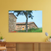 Europa, Italië, Toscane, verlaten villa in Canvas Afdruk (Insitu (Woonkamer))