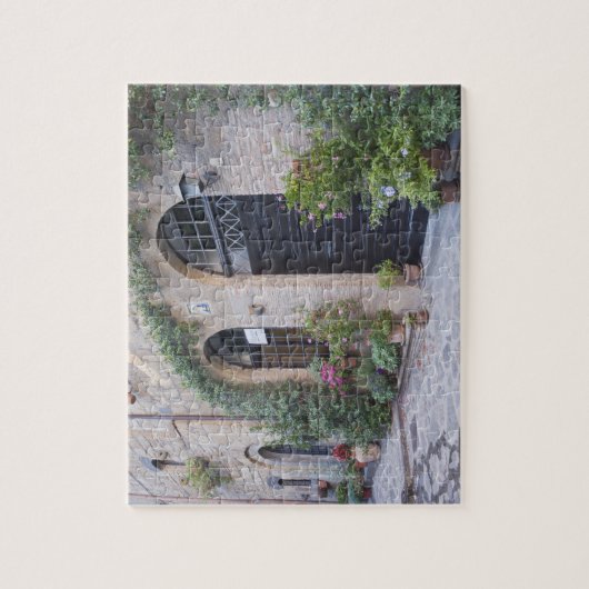 Europa, Italië, Umbrië, Civita, Traditioneel Huis Legpuzzel (Verticaal)