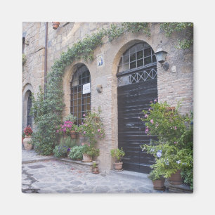 Europa, Italië, Umbrië, Civita, Traditioneel Huis Magneet