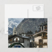 Europa, Italië, Valle d'Aosta, COURMAYEUR: stad Briefkaart (Voorkant / Achterkant)