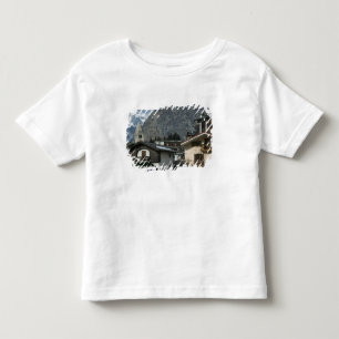 Europa, Italië, Valle d'Aosta, COURMAYEUR: Stad Kinder Shirts