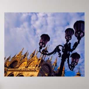 Europa, Italië, Venetië. Byzantine Basilica en Poster