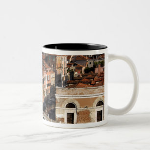 Europa, Italië, Venetië. Kanaal uitzicht. UNESCO Tweekleurige Koffiemok