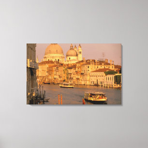 Europa, Italië, Veneto, Venetië. Zonsondergang zic Canvas Afdruk