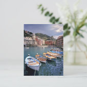 Europa, Italië, Vernazza. Brightly painted boats Briefkaart (Staand voorkant)