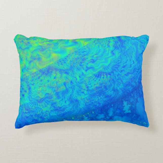 Europa JellyFish 3D Fractal DECOR Accent Kussen (Voorkant)