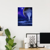 Europa Jupiter Moon Space Art Poster (Thuiskantoor)