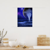 Europa Jupiter Moon Space Art Poster (Keuken)