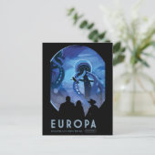 Europa Jupiter Moon Space Sci Fi Briefkaart (Staand voorkant)