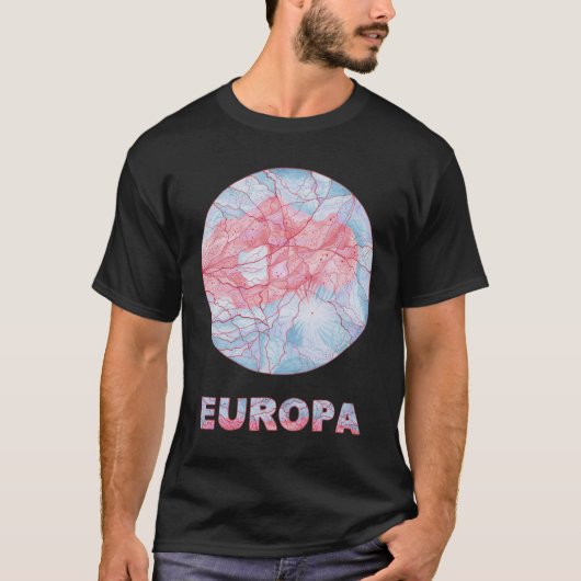 Europa Jupiters Moon Art T - shirts en kleding (Voorkant)