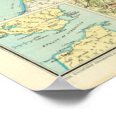  Europa-kaart (1920) Poster (Hoek)