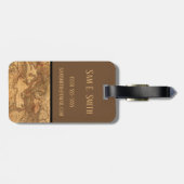  Europa-kaart, Antiek brute kaart Bagagelabel (Achterkant horizontaal)