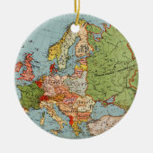  Europa-kaart Keramisch Ornament (Voorkant)
