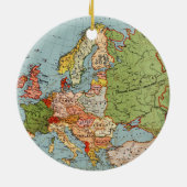  Europa-kaart Keramisch Ornament (Achterkant)