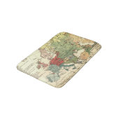 Europa kaart landen Wereld Antiek Badmat (Gekanteld)