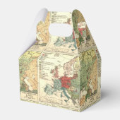 Europa kaart landen Wereld Antiek Bedankdoosjes (Achterkant)