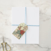 Europa kaart landen Wereld Antiek Cadeaulabel (Met Touw)