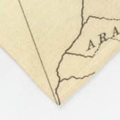 Europa kaart landen Wereld Antiek Fleece Deken (Hoek)