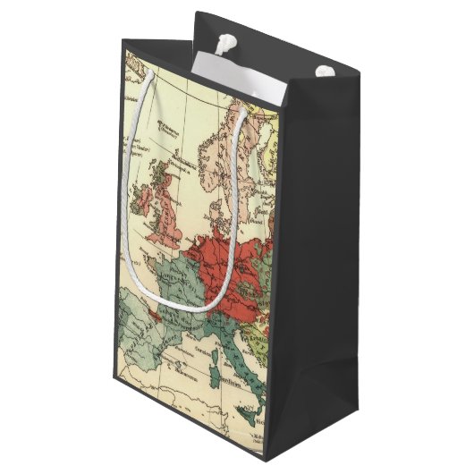 Europa kaart landen Wereld Antiek Klein Cadeauzakje (Achterkant Gekanteld)