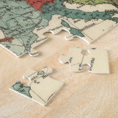 Europa kaart landen Wereld Antiek Legpuzzel (Zijkant)