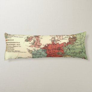 Europa kaart landen Wereld Antiek Lichaamskussen