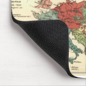 Europa kaart landen Wereld Antiek Muismat (Hoek)