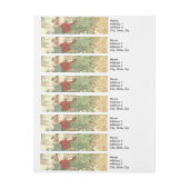 Europa kaart landen Wereld Antiek Omwikkelbaar Adreslabel (Vel)