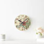 Europa kaart landen Wereld Antiek Ronde Klok (Huis)