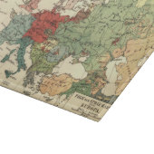 Europa kaart landen Wereld Antiek Snijplank (Hoek)