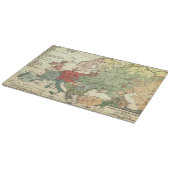 Europa kaart landen Wereld Antiek Snijplank (Hoek)