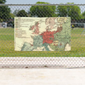 Europa kaart landen Wereld Antiek Spandoek (Insitu)