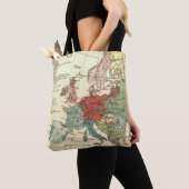 Europa kaart landen Wereld Antiek Tote Bag (Dichtbij)