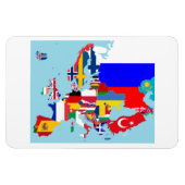 EUROPA KAART MAGNEET (Horizontaal)