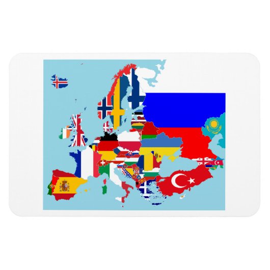 EUROPA KAART MAGNEET (Horizontaal)