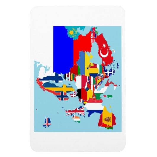 EUROPA KAART MAGNEET (Verticaal)