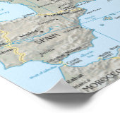 Europa-kaart Poster (Hoek)