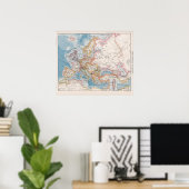  Europa-kaart Poster (Thuiskantoor)