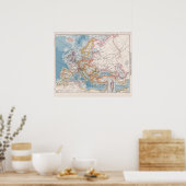  Europa-kaart Poster (Keuken)