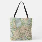 Europa-kaart Tote Bag (Achterkant)