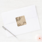 Europa-kaart van Arrowsmith Vierkante Sticker (Envelop)