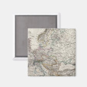 Europa-kaart van Stieler Magneet (Voorkant / Achterkant)