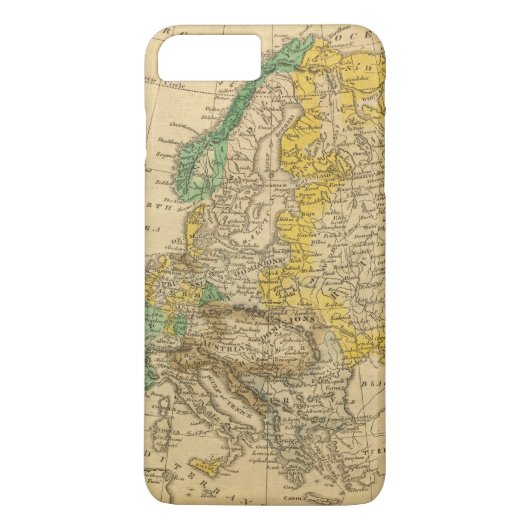 Europa-kaart van Worcester Case-Mate iPhone Case (Achterkant)