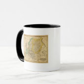 Europa-kaart van Worcester Mok (Voorkant links)