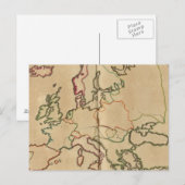 Europa-klimaat Briefkaart (Voorkant / Achterkant)