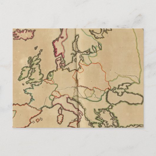 Europa-klimaat Briefkaart (Voorkant)