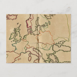 Europa-klimaat Briefkaart