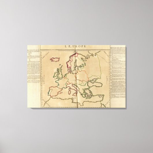 Europa-klimaat Canvas Afdruk (Voorkant)