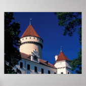 Europa, Konopiste Castle, Tsjechië, standbeeld Poster (Voorkant)