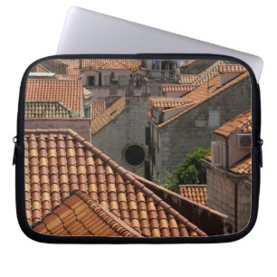 Europa, Kroatië. Middeleeuwse ommuurde stad van 2 Laptop Sleeve